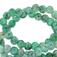 Glaskralen gemêleerd 4mm Green ash